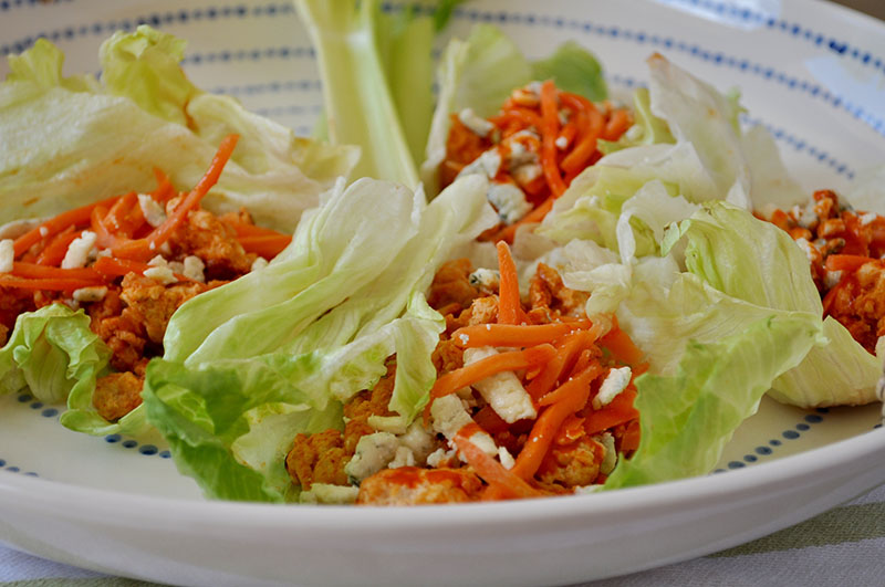 Buffalo Chicken Lettuce Wraps - There's Always Pizza